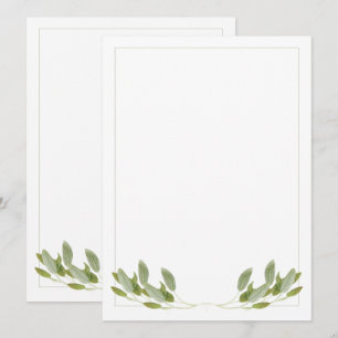 Carte plate SAGE 5,5 x 7,5 / Verticale