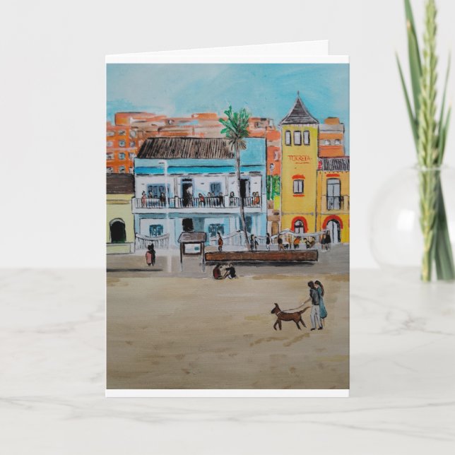 Carte Playa de la Malvarrosa Peinture par Alfred Fox (Devant)