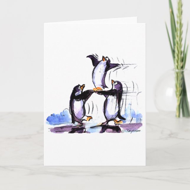 Carte pLaYfUL pEnGuIns (Devant)