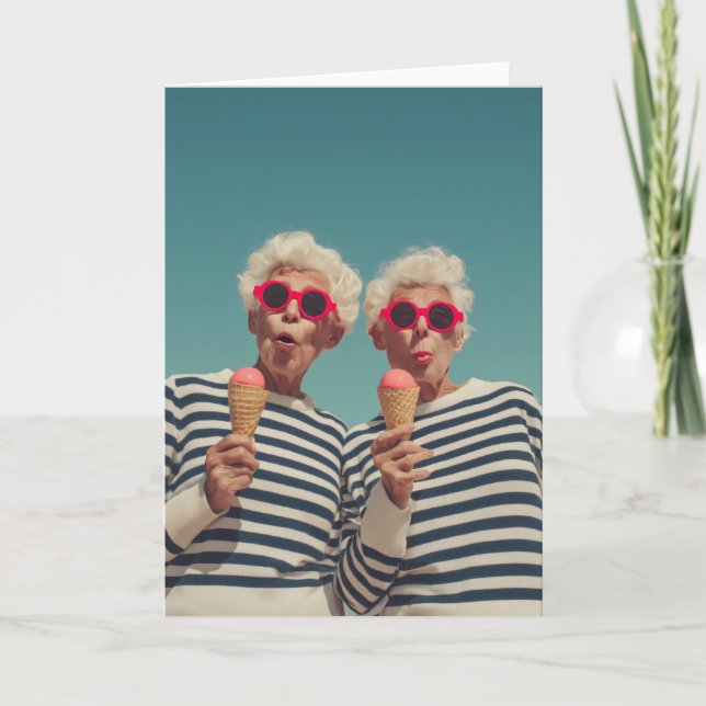 Carte Playful Senior Summer Vibes (Devant)