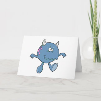 Carte playing tough bluish monster friend