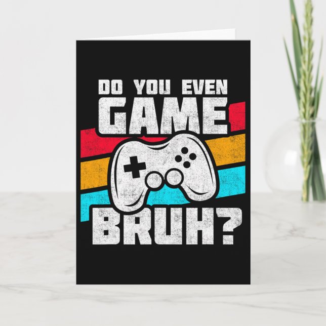 Carte Playing Video Games - Video Gamer Meme - Funny Vid (Devant)