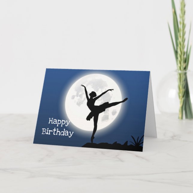 Carte Pleine lune Ballet Anniversaire (Devant)