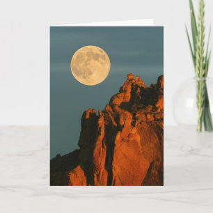 Carte Pleine lune   Basalt Cliffs Smith Rock State Park