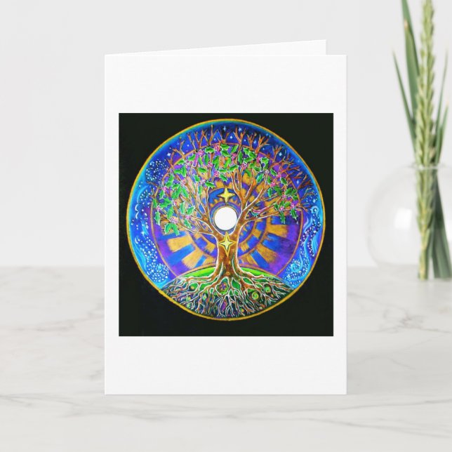 Carte Pleine lune Mandala (Devant)