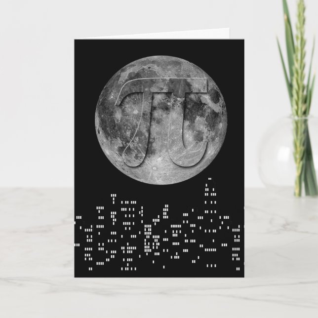 Carte Pleine lune Pi Dans Le Ciel (Devant)