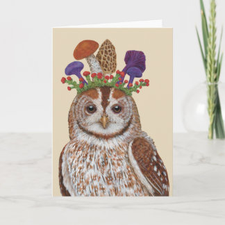 Carte Plenty to Talk About tawny owny/fungi card
