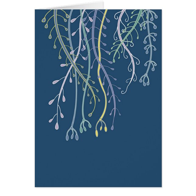 Carte pleurante de frondes (Devant)