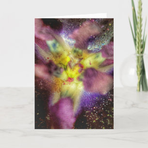 Carte pliée 5 pouces x 7 pouces    Tulip Supernova