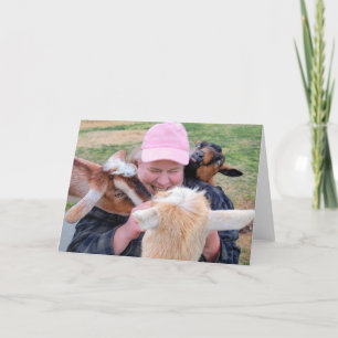 Carte pliée 7 pouces x 5 pouces   À La Goate