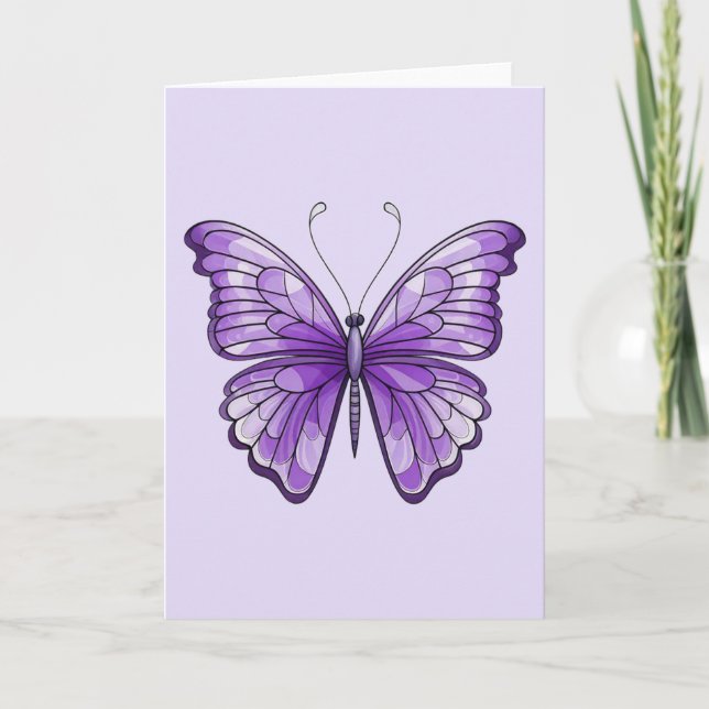 Carte pliée Amethyst Wings (Devant)