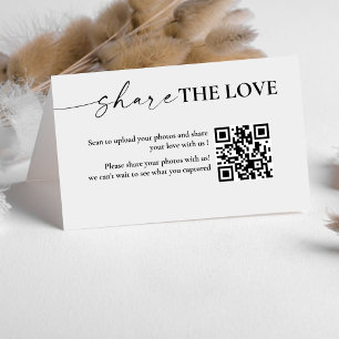 Carte pliée avec QR code Minimaliste Capturez l'Am