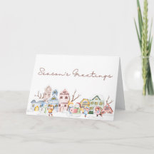 Carte pliée Bonnes Fêtes 5" x 7"