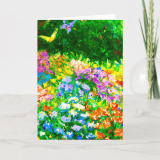 Carte pliée Butterfly Garden 5x7