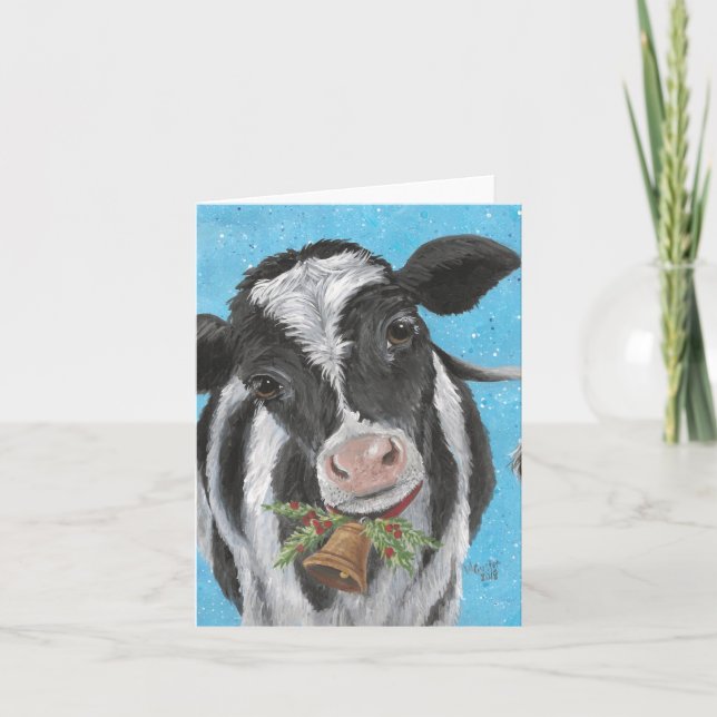Carte pliée Cloche de Vache (Devant)