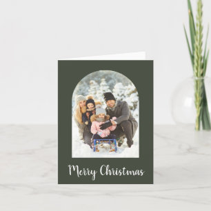 Carte pliée de message personnalisé en forme d'arc