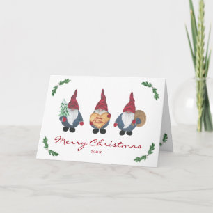 Carte pliée de Noël Tomten