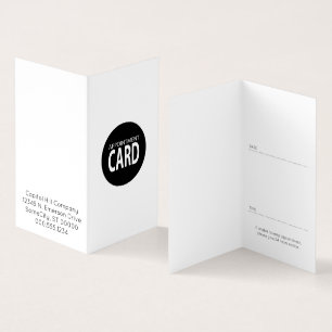 carte pliée de rendez-vous