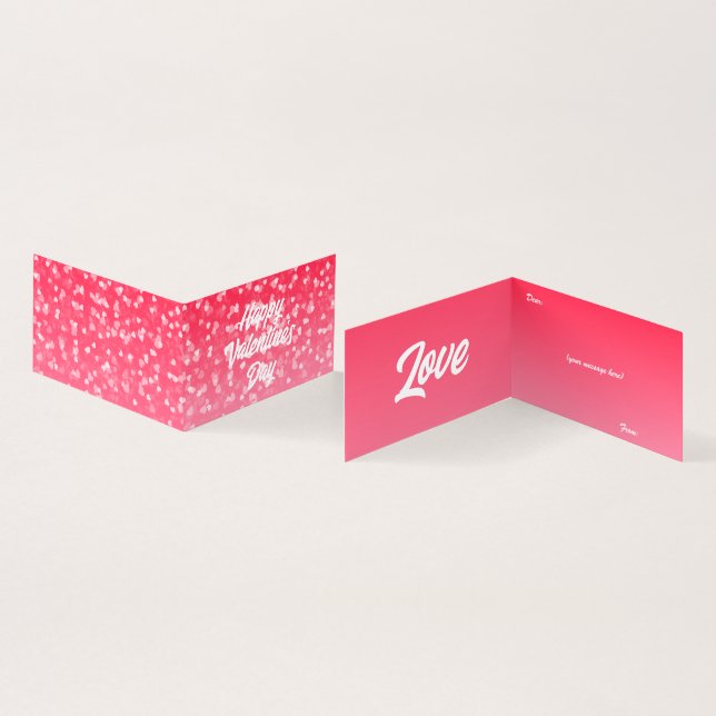 Carte pliée de Saint Valentin (Inside and Outside)