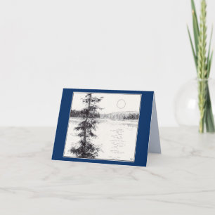 Carte pliée de salutation du Nord