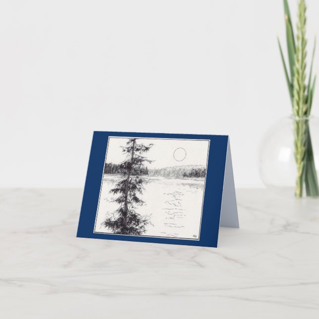 Carte pliée de salutation du Nord (Devant)