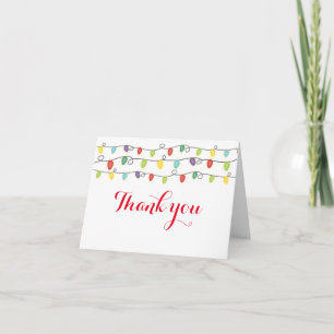 Carte pliée de vœux de fêtes amusantes avec lumièr