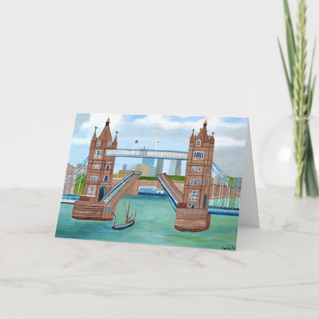 carte pliée d'invitation London Bridge  (Devant)