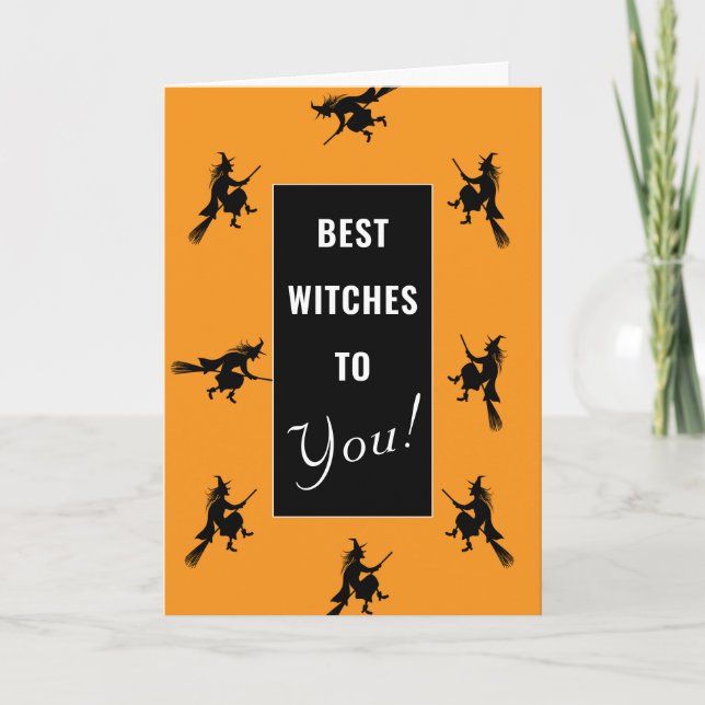 Carte pliée drôle d'anniversaire Halloween (Devant)