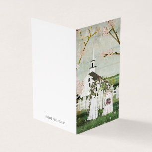 Carte pliée du Mariage de fantôme vide