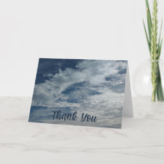 Carte pliée Heavenly Sky Merci 5x7