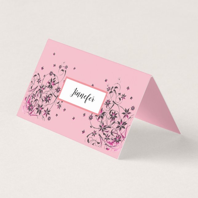 Carte pliée horizontale personnalisée (Front)