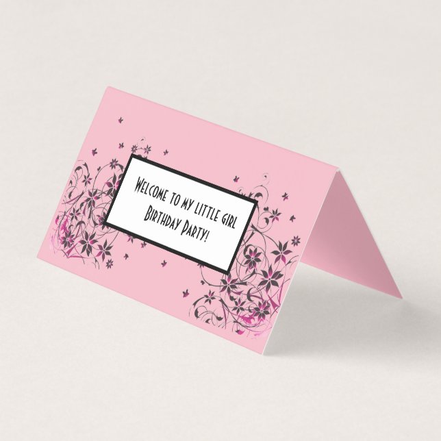 Carte pliée horizontale personnalisée (Front)