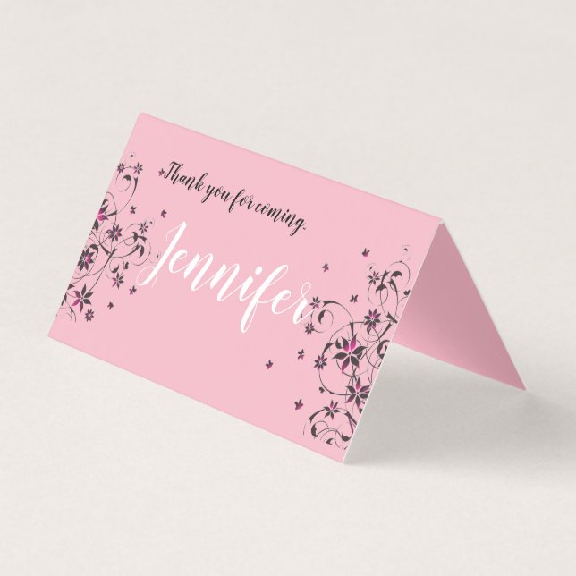 Carte pliée horizontale personnalisée (Front)