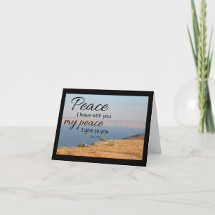 Carte pliée John 14:27 Paix je vous laisse