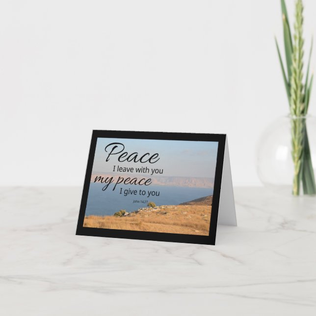 Carte pliée John 14:27 | Paix je vous laisse (Devant)