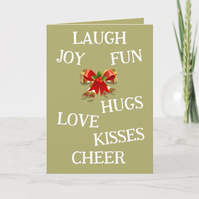 Carte pliée Joy of Christmas (Devant)