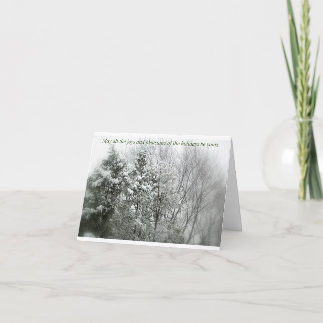 Carte pliée Joyeuses Fêtes (Devant)