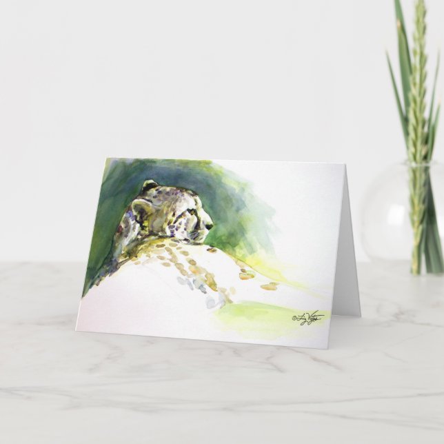 Carte pliée Majestueux Guépard (Devant)