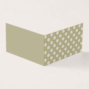 Carte pliée motif Daisy scandinave couleur personn