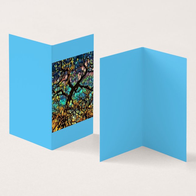 Carte pliée, papier : semi-brillant standard (Inside and Outside)