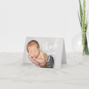 Carte pliée par faire-part de naissance de photo