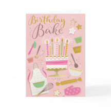 Carte pliée pour gâteau d'anniversaire