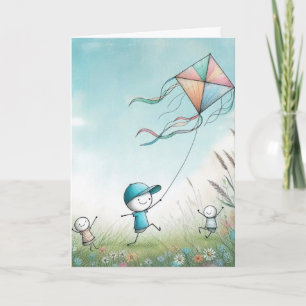 Carte pliée pour la fête des pères - Papa en bonho