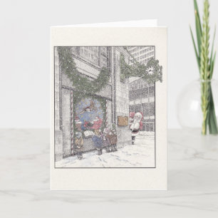 Carte pliée pour les fêtes