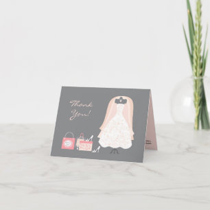 Carte pliée pour remerciements de Baby Shower