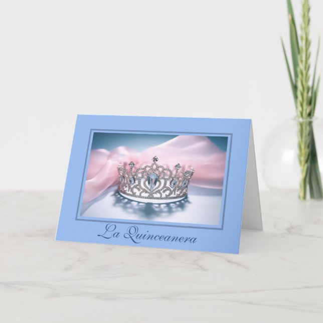 Carte pliée Quinceanera (Devant)
