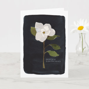 Carte pliée Sympathie avec Fleur 2