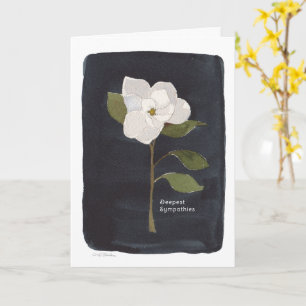 Carte pliée Sympathie avec Fleur Aquarelle