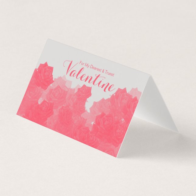 Carte pliée Valentine Matte la plus vraie (Front)