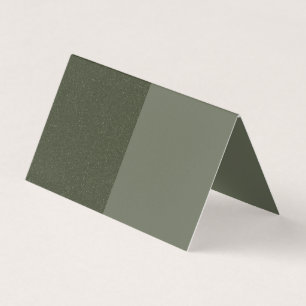 Carte Pliée Verte Moss Split Personnalisée